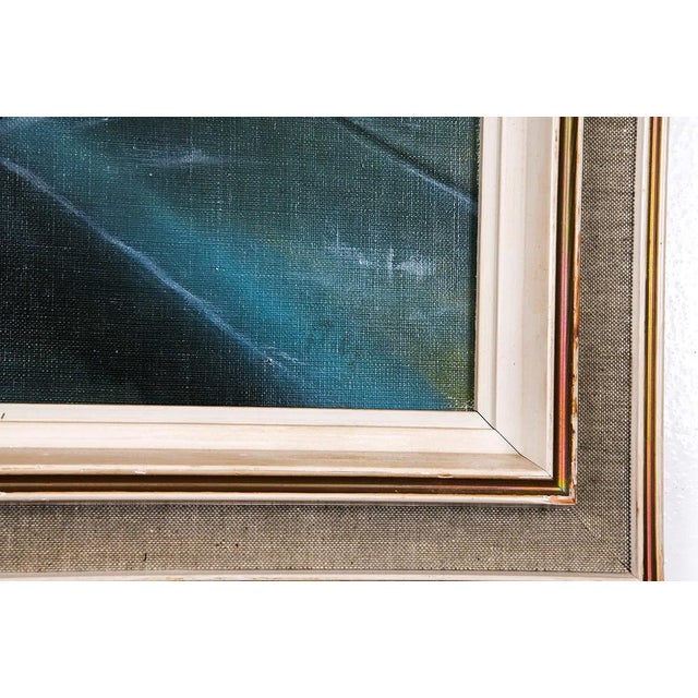 Boy at Play W Marbles Original Painting Signed For Sale - Image 4 of 6
