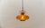 Mid-Century Modern Amber Glass and Copper Ceiling Lamp, 1950s For Sale - Image 9 of 12
