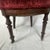 Red Antique Victorian-Style Parlor Chair Featuring Rich Red Velvet Tufted Upholstery For Sale - Image 8 of 13