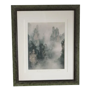 Keith Guo Ji Liang Framed Photograph, 'Mt. Tian Zi in Mist'