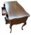French Vintage Walnut Louis XV Writing Desk and Chair Made in Italy - Mid 20th Century For Sale - Image 3 of 7