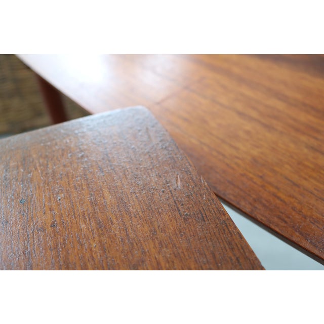 Vintage Danish Teak Nesting Tables from Møbelintarsia, 1960s, Set of 3 For Sale - Image 10 of 12