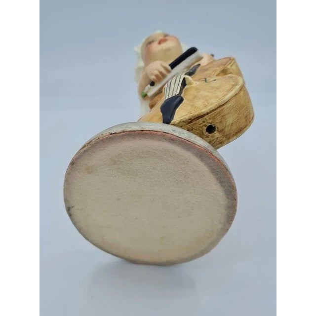 Little Girl with Cello in Ceramic by Arturo Pannunzio, 1950s For Sale - Image 3 of 10