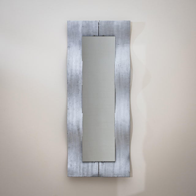 Lorenzo Burchiellaro Pair of “Wave” Wall Mirrors by Lorenzo Burchiellaro (1933–2017), Italy, 1970s For Sale - Image 4 of 10
