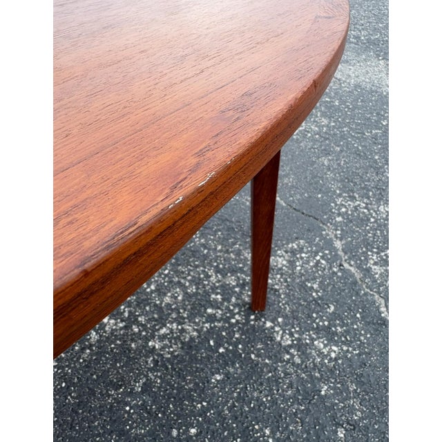 Mid 20th Century Dyrlund Danish Teak & Rosewood Lotus Dining Table For Sale - Image 9 of 11