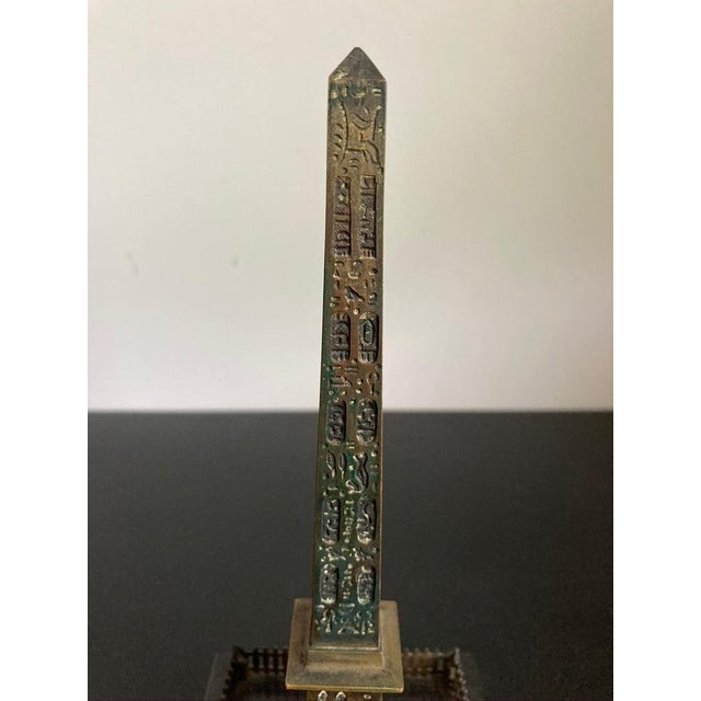 Grand Tour Bronze Thermometer of the Luxor Obelisk, Paris For Sale - Image 11 of 12