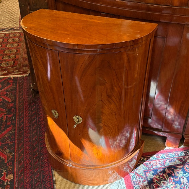 Biedermeier Demi Lune Half-Cabinet For Sale - Image 5 of 16