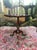English Vintage Mahogany Pedestal Table, Scalloped Accent Table For Sale - Image 3 of 7