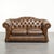 English Cowhide Chesterfield 2-Seater Sofa For Sale - Image 14 of 14
