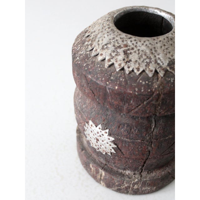 Antique Wooden Grinding Vessel For Sale - Image 12 of 12