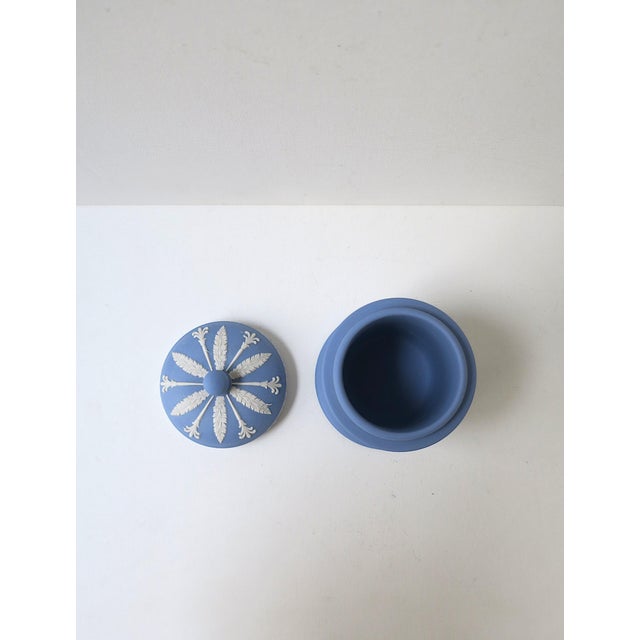 Sky Blue Wedgwood Jasperware Box Neoclassical Style For Sale - Image 8 of 11