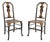Antique Lacquered Chinoiserie Side Chairs, 1900, Set of 2 For Sale