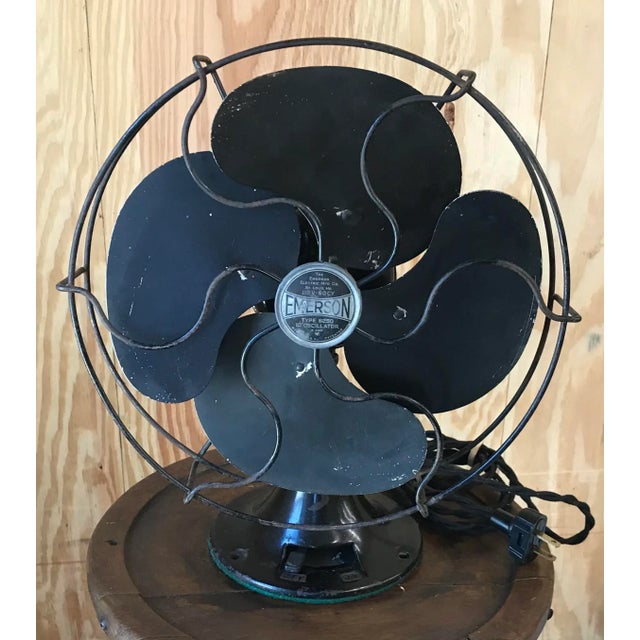 Vintage 1936 Emerson 6250 10” Electric Fan - Restored For Sale In Dallas - Image 6 of 6