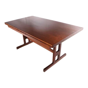 Rosewood Danish Mid-Century Modern Extension Dining Table