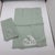 Pair Vintage Pale Pistachio Madeira Linen & Organza Fingertip Towels For Sale - Image 9 of 17