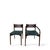 Contemporary Mid-Century Modern Dining Chairs in Dark Wood, 1960s, Set of 2 For Sale - Image 3 of 9