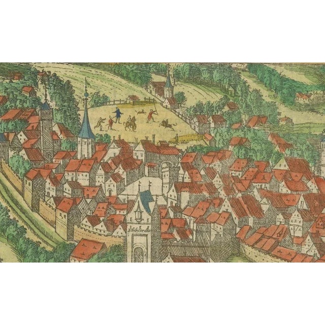 Braun & Hogenberg, St. Gallen and Its Monastery from Cities of the World, 1575, Engraving For Sale - Image 4 of 7