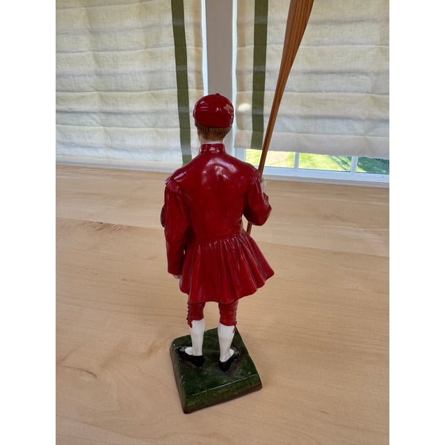 Dresden Porcelain 1910s Sitzendorf Dresden Porcelain 'Waterman Doggett Winner' For Sale - Image 4 of 7