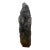 Large Dark Smoky Quartz Rock Crystal Natural Sculpture on Wooden Base For Sale