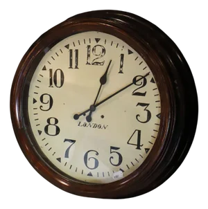 English Wall Clock in Mahogany