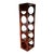 Modern Rosewood 5 Bottle Wine Holder Stand in Exotic Wood For Sale