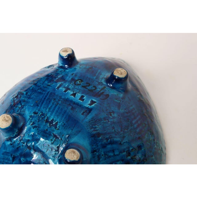 Italian Rimini Blu Glazed Leaf-Form Ceramic Vide Poche by Aldo Londi for Bitossi For Sale - Image 18 of 18