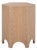 Barahan End Table in Bleached White For Sale
