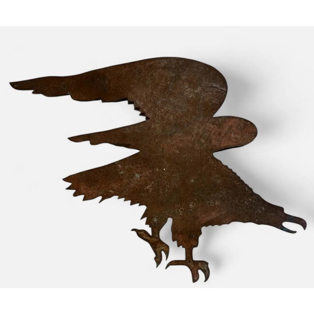 Mid-19th-century eagles like this almost never surface intact. Hand-forged, copper-washed, and weathered to perfection, it...