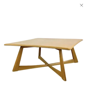 Restored Wheat Heywood Wakefield X Coffee Table G392
