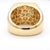 1990s 3 Carat Round & Baguette Diamond 14k Gold Mens Cluster Ring, Size 11 For Sale In Miami - Image 6 of 10