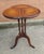Pair Mid 20th Century Mahogany Pedestal Tooled Leather Clover Top Candle Stands For Sale - Image 12 of 12