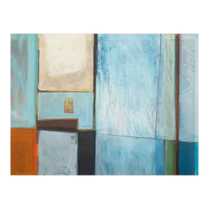'Abstract, Ivory and Cerulean' by Robert Inman, 1979, Chouinard, Los Angeles County Museum of Art, Osaka, Butler Institute of Art