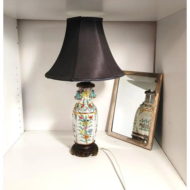 Cantonese Table Lamp in Bronze For Sale - Image 9 of 9