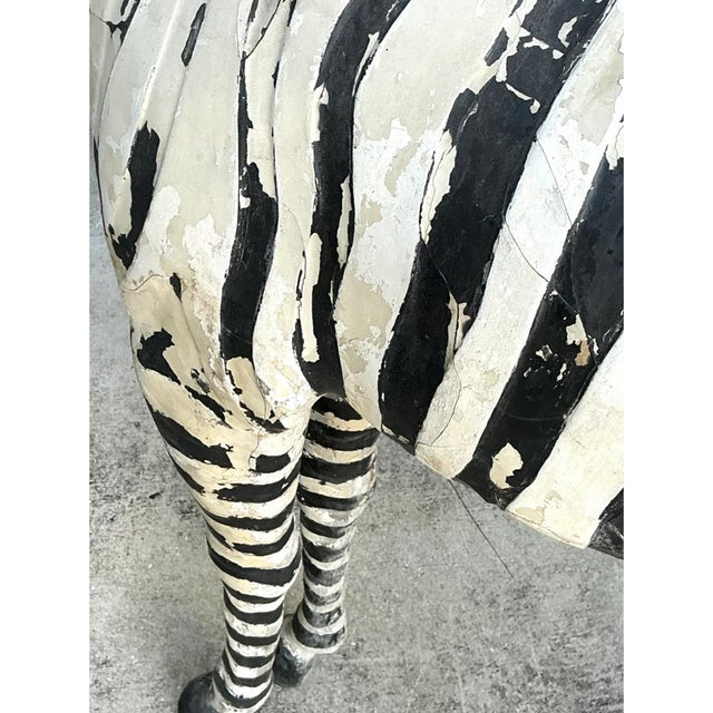 Vintage Life Size Baby Zebra For Sale - Image 9 of 15