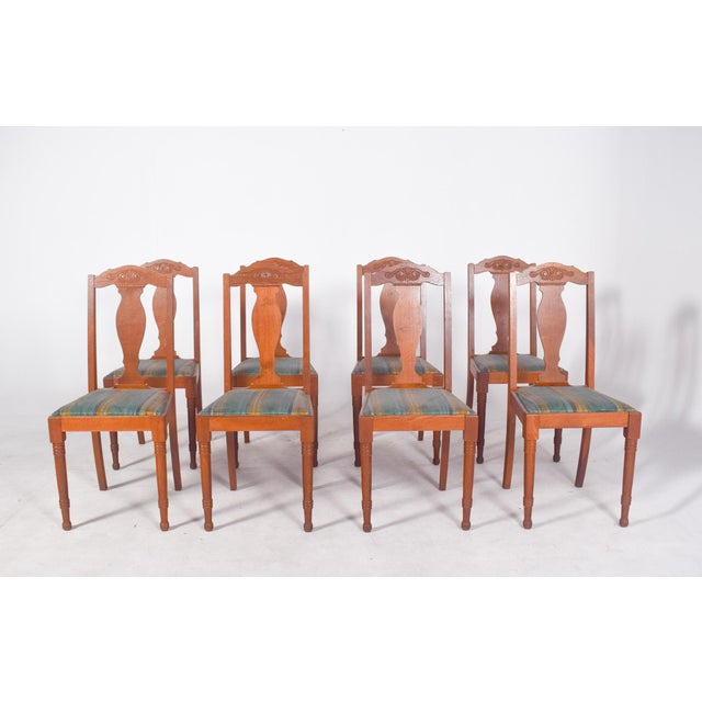 Danish Rustic Oak Chairs, 1950s, Set of 8 For Sale - Image 12 of 12