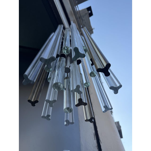 1960s Small Triedri Chandelier from Venini, 1960s For Sale - Image 5 of 9