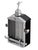 A fine vintage Rolls-Royce radiator grille-shaped novelty whiskey decanter or flask with a working music box from the...