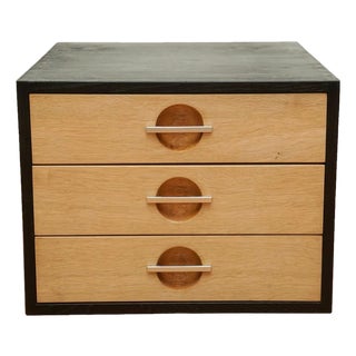 1970s Danish Black Oak Cabinet by Hans Wegner for Johannes Hansen For Sale
