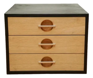 1970s Danish Black Oak Cabinet by Hans Wegner for Johannes Hansen