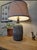 Postmodern Vintage 1980s Postmodern Carved Ceramic Table Lamp – Boho / Wabi Sabi Style For Sale - Image 3 of 4