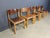 Mid-Century Brown and Birch Stacking Chairs in the style of Sven Markelius, 1980, Set of 5 For Sale - Image 9 of 12