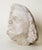 Expressive White Bust of a Man with Mustache and Long Hair, 1960s, Clay For Sale - Image 4 of 10