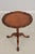 1980s English Vintage Revolving Mahogany Pie Crust Tilt Top Table For Sale - Image 5 of 18