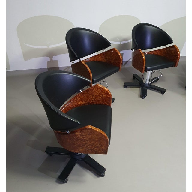 Italian Barber Chairs, 1980s, Set of 4 For Sale - Image 13 of 14