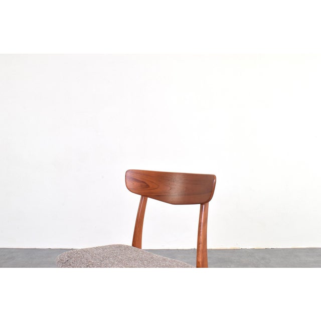 Mid-Century Danish Teak and Wool Dining Chairs from Farstrup, 1960s, Set of 4 For Sale - Image 9 of 13