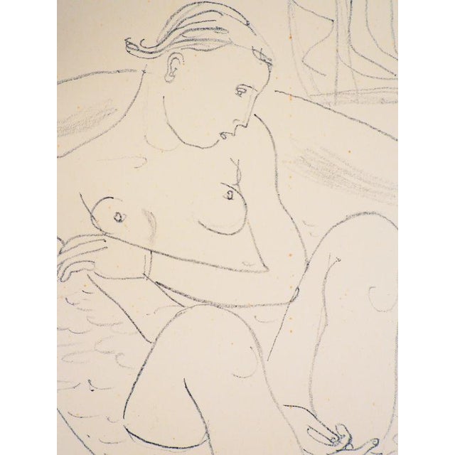 Modern Maurice Barraud, Woman in Her Bath, Lithograph For Sale - Image 3 of 6
