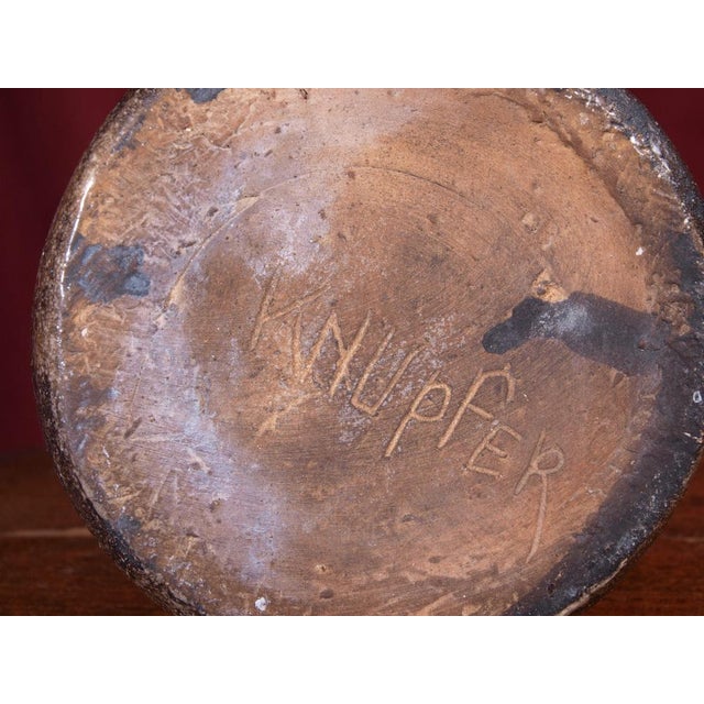 Extremely artistic sculptural ceramic vase by the couple Birgit & Rocca Knupfer made in the 1970s Denmark. Vintage danish...