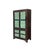 This striking Chinese-style wedding cabinet features a rich, dark espresso finish that provides a bold contrast to its...