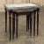 Antique French Louis XVI Mahogany Nesting Tables With Carrara Marble Tops For Sale In Dallas - Image 6 of 13