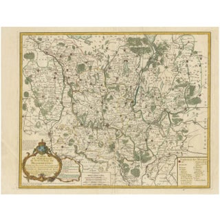 Map of the Margraviate and Electorate of Brandenburg by De Beaurain, 1750 For Sale